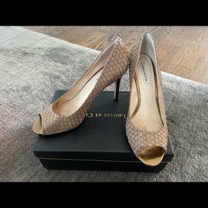 Louise et Cie peep toe pumps